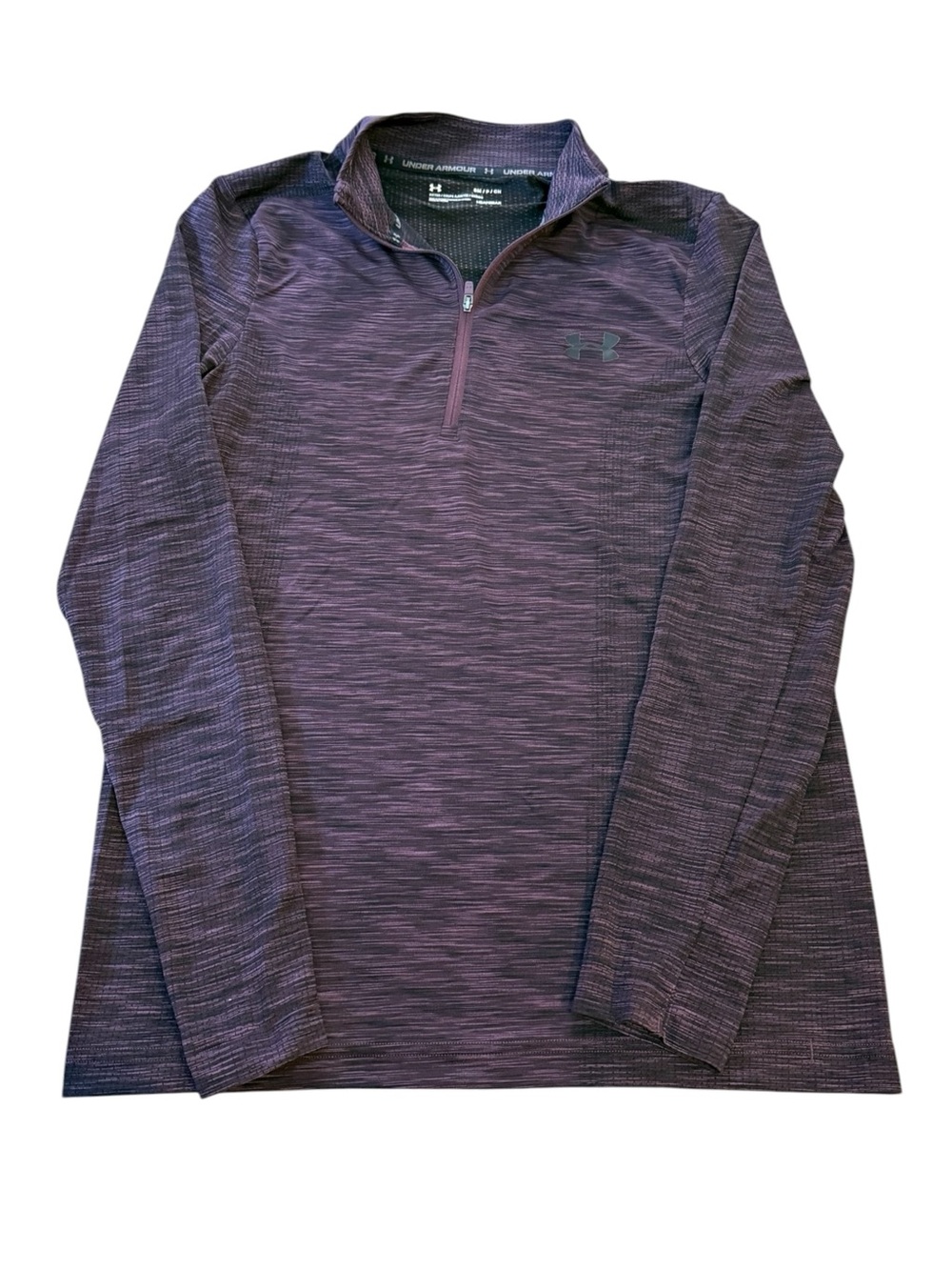 Under Armour HeatGear 1/4 Zip Fitted Pullover Purple Men’s Small
